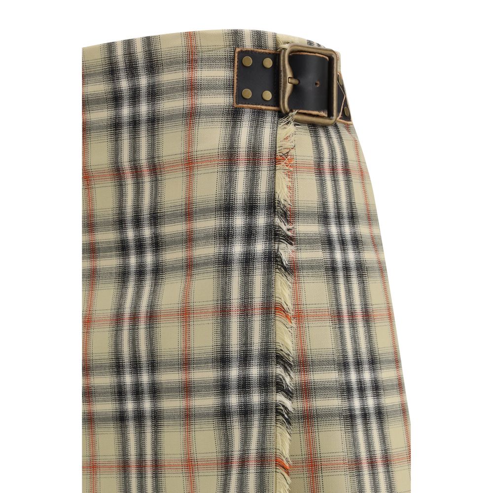 Multicolor Wool Mini Skirt