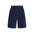 Blue Cotton Bermuda Shorts