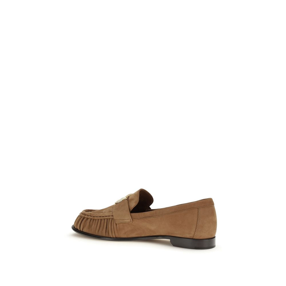 Brown Calf Leather Bos Taurus Slip-On Loafers