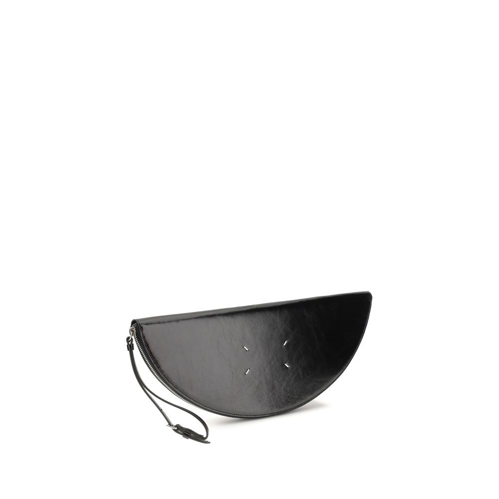 Black Calf Leather Bos Taurus Clutch Bag