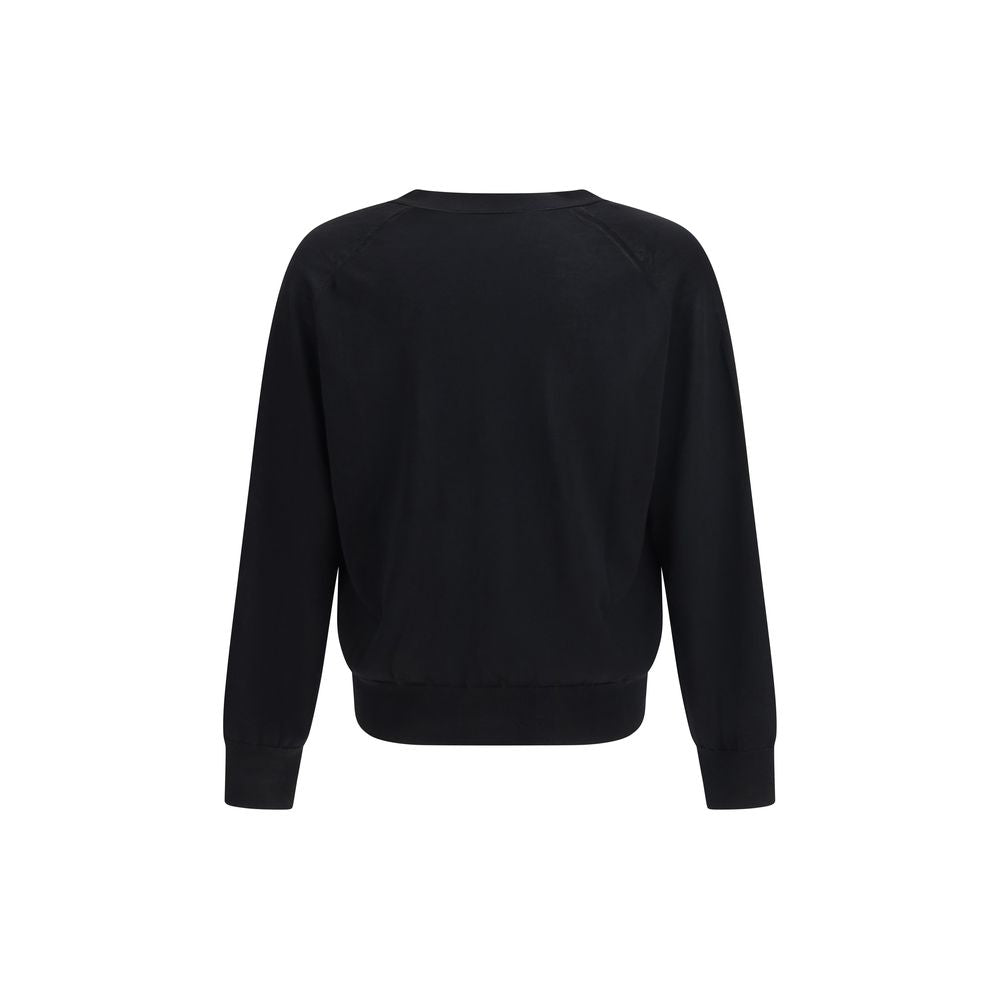 Black Merino Wool Cardigan