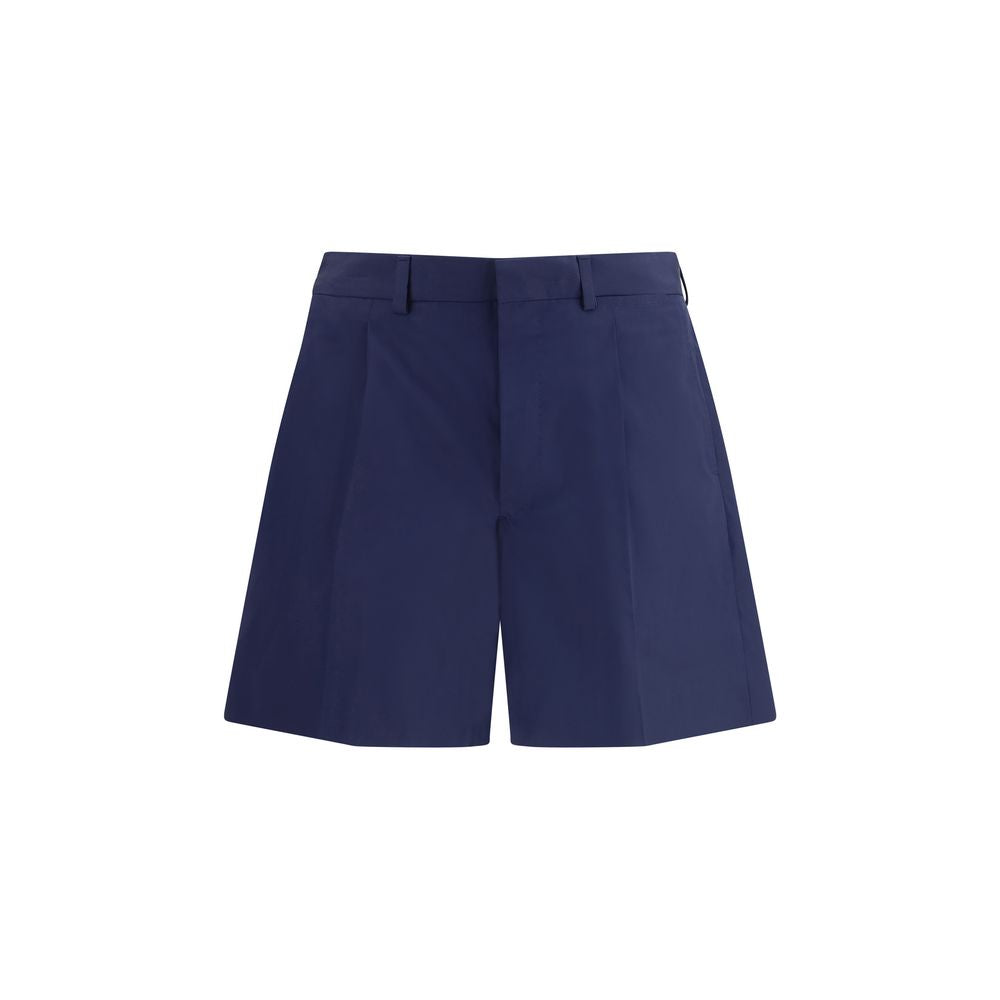 Blue Cotton Shorts