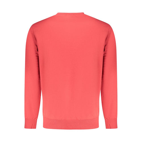 "Red Cotton Men Sweatshirt"