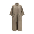 Bicolor Polyamide Trench Coat