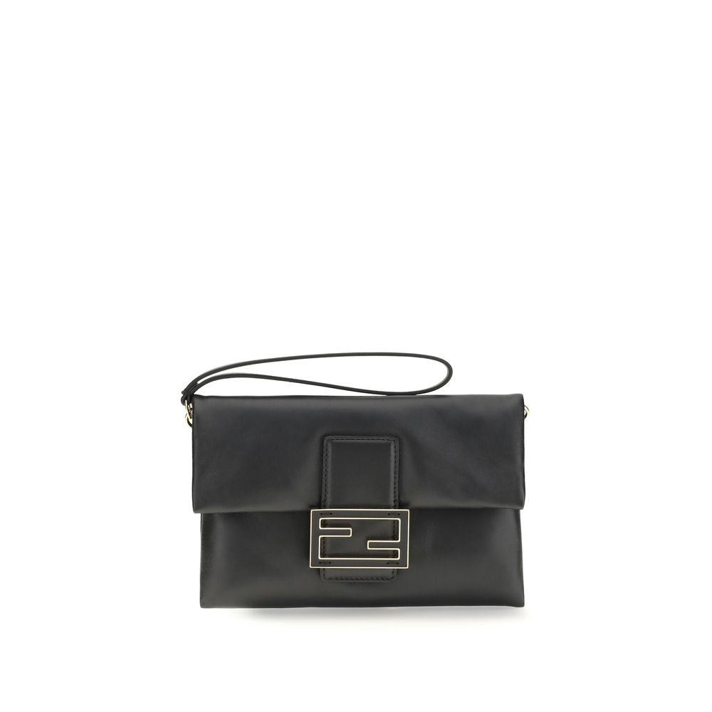 Black Calf Leather Bos Taurus Shoulder Bag