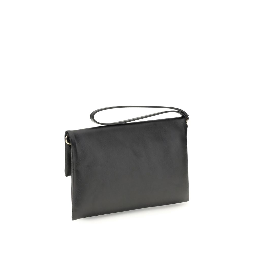 Black Calf Leather Bos Taurus Shoulder Bag