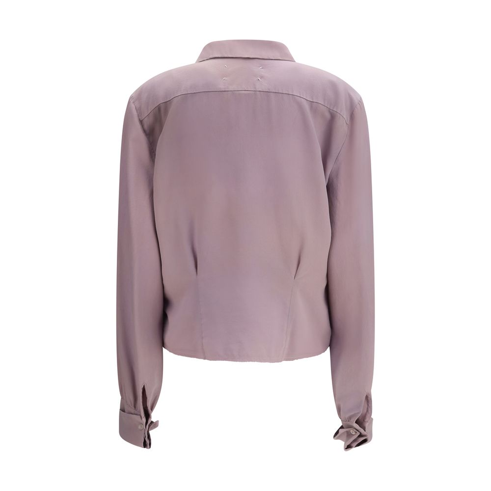 Purple Silk Dress Shirt