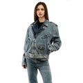 Multicolor Cotton Denim Jacket