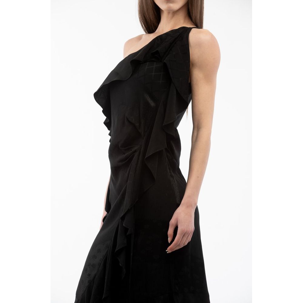 Black Viscose Casual Dress