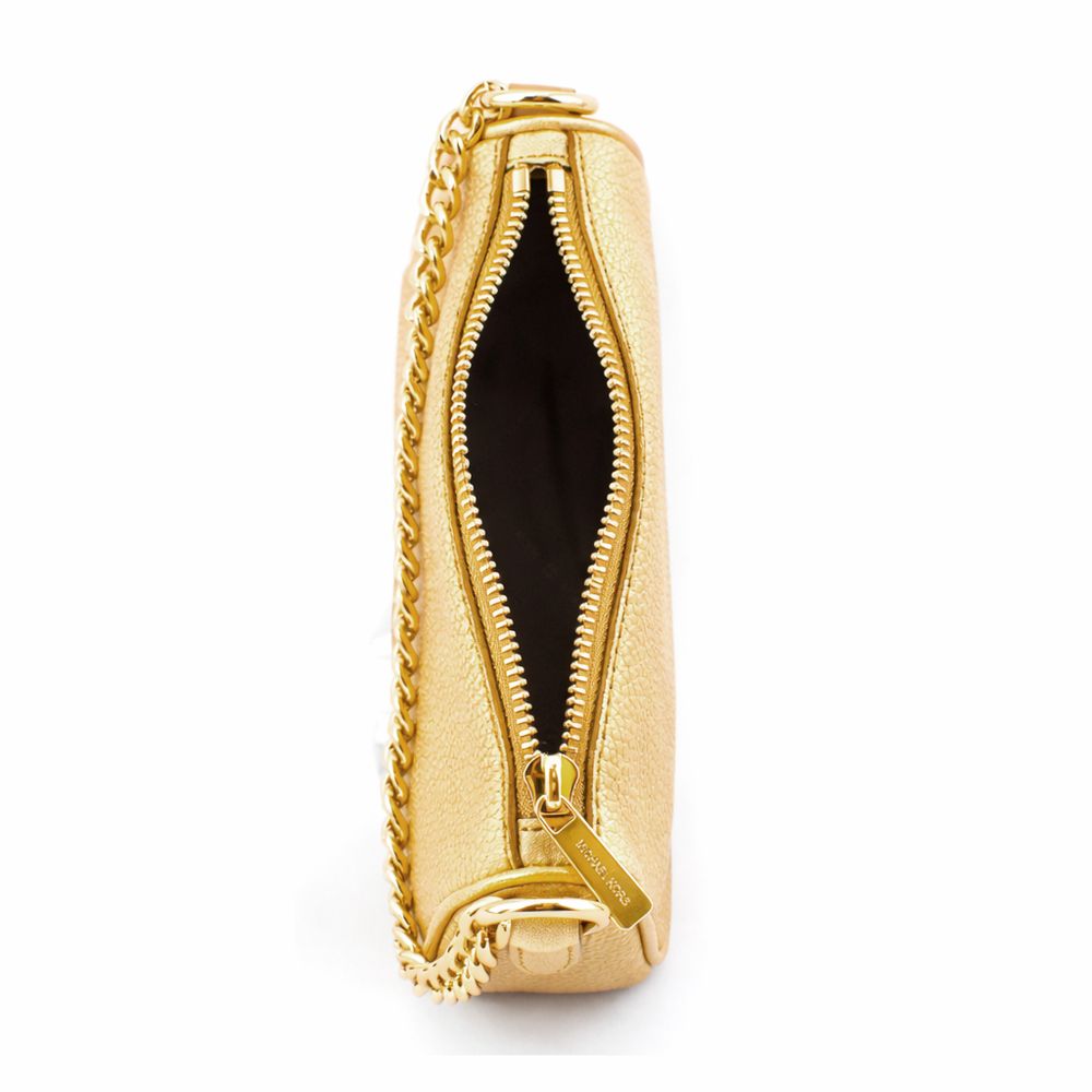 Gold Fur Shoulder Bag