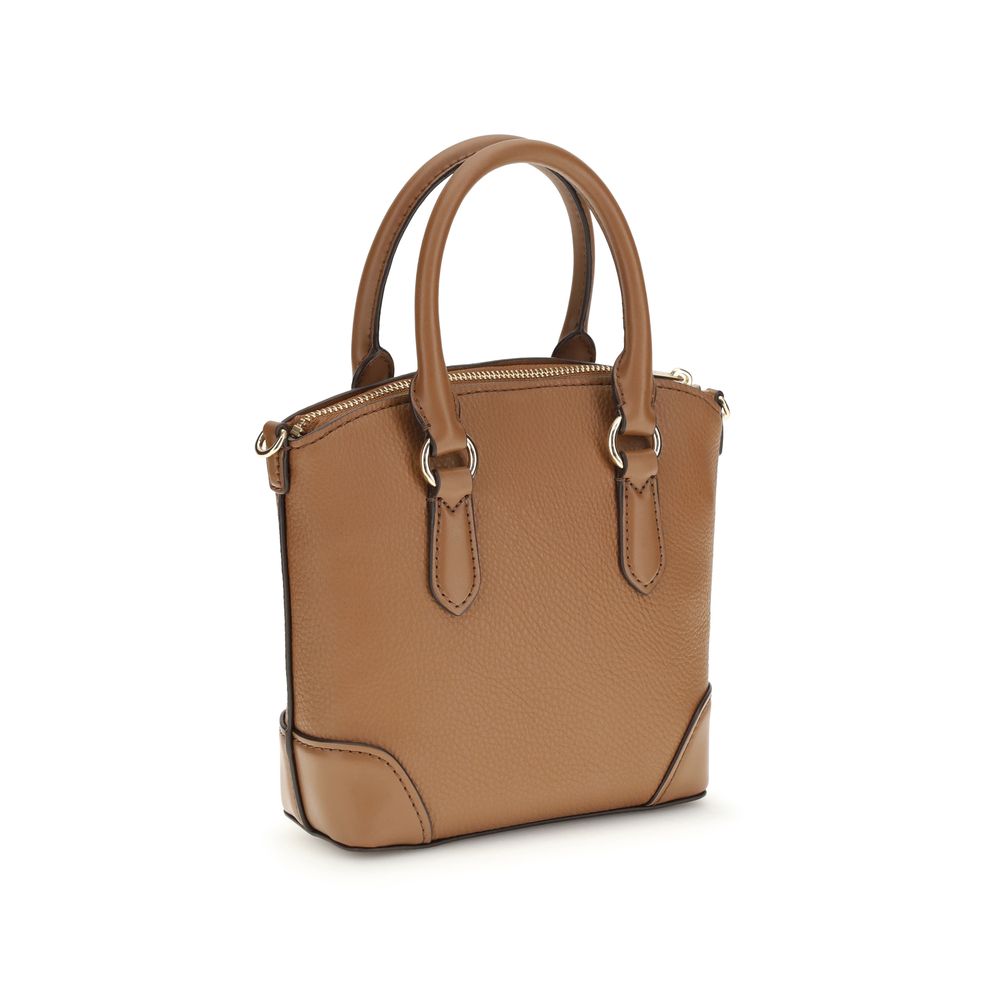 Beige Calf Leather Bos Taurus Shoulder Bag