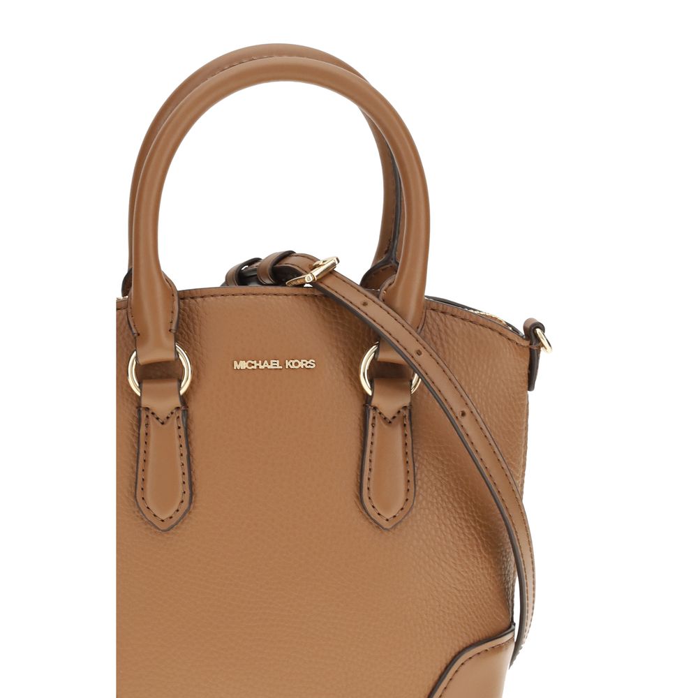 Beige Calf Leather Bos Taurus Shoulder Bag