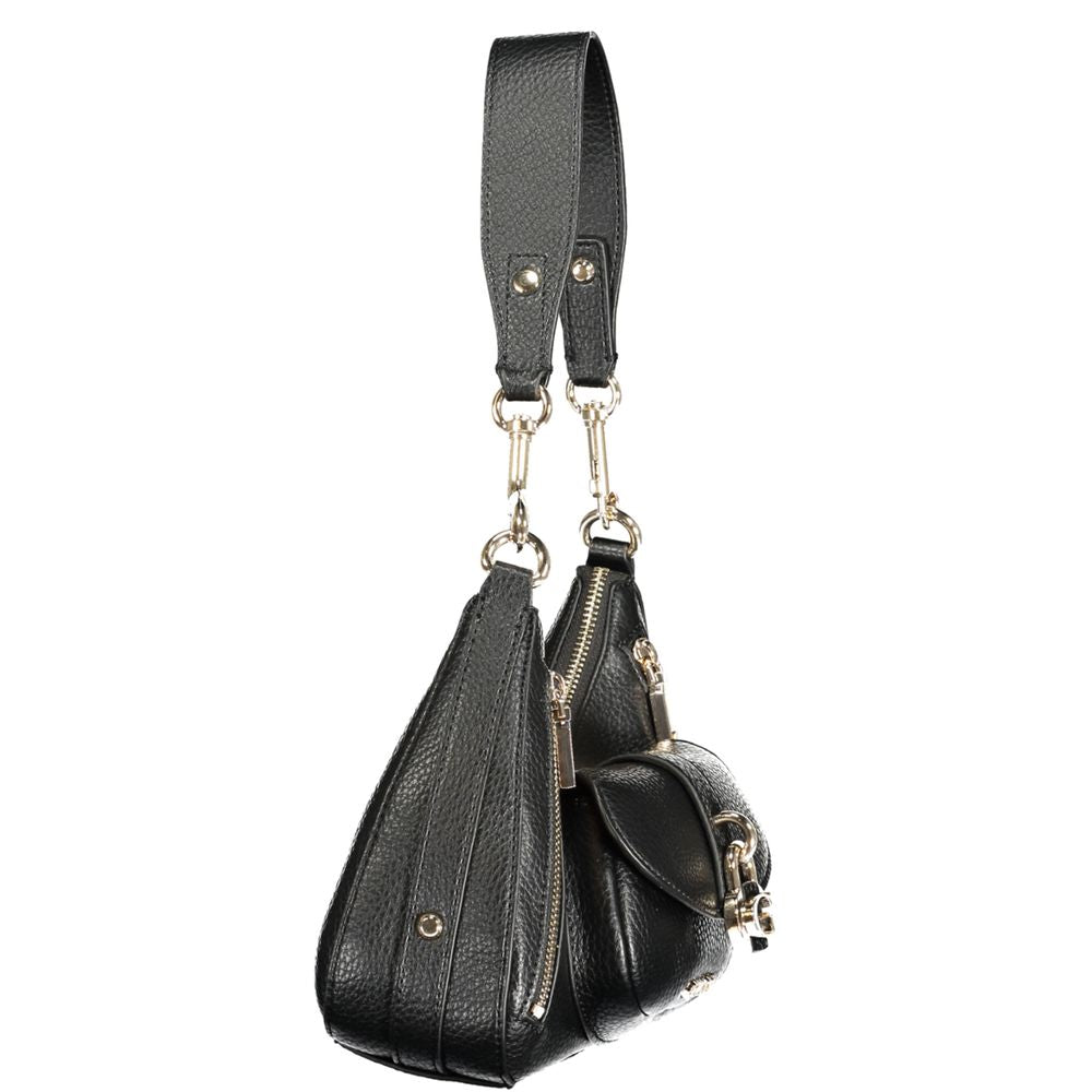 "Nero Poliuretano Women Handbag"