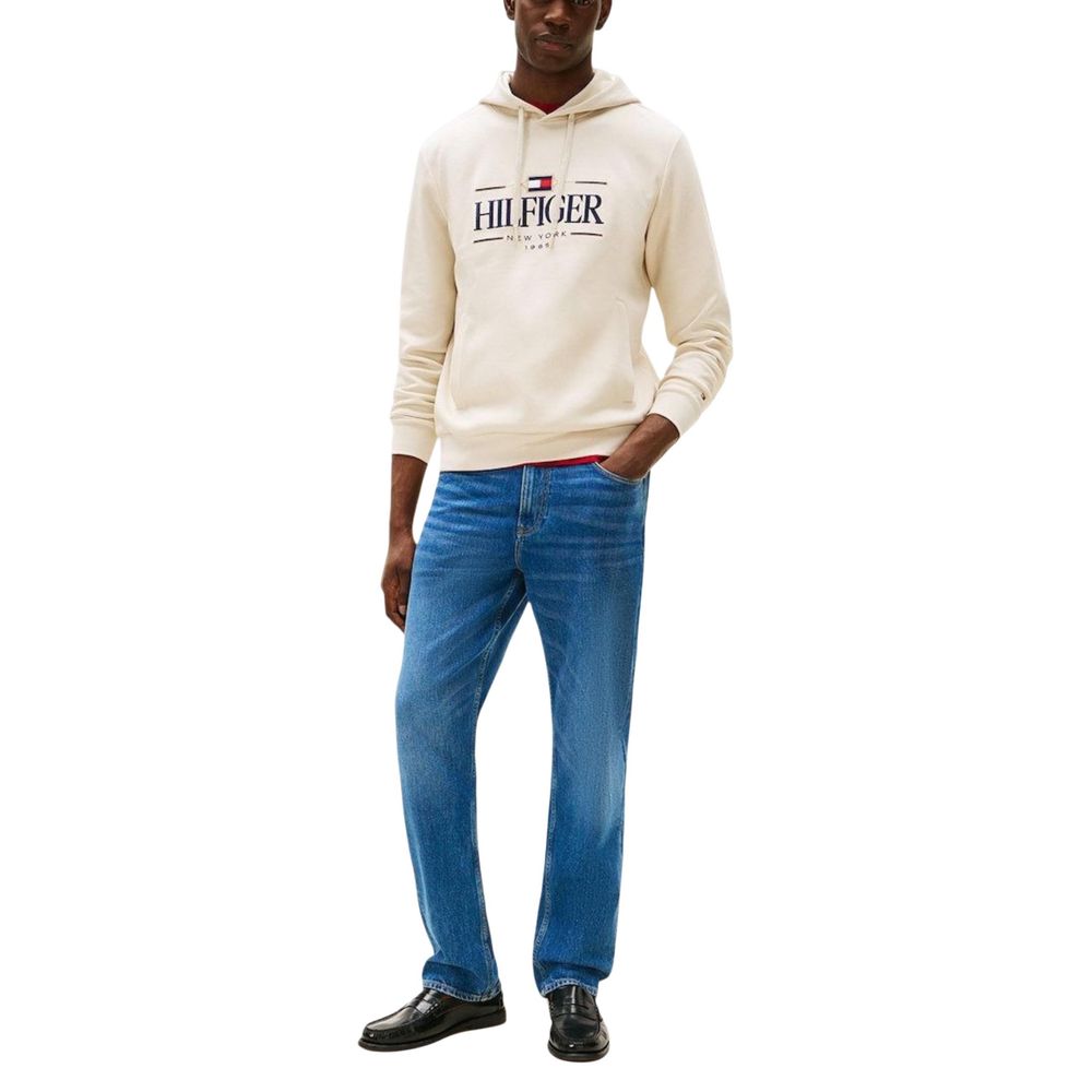 Beige Organic Cotton Hoodie