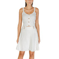 Cream Viscose Tank Tops