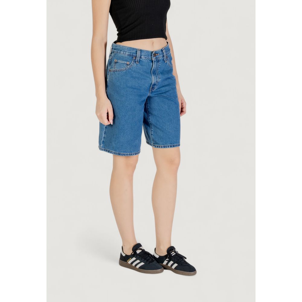 Blue Cotton Shorts