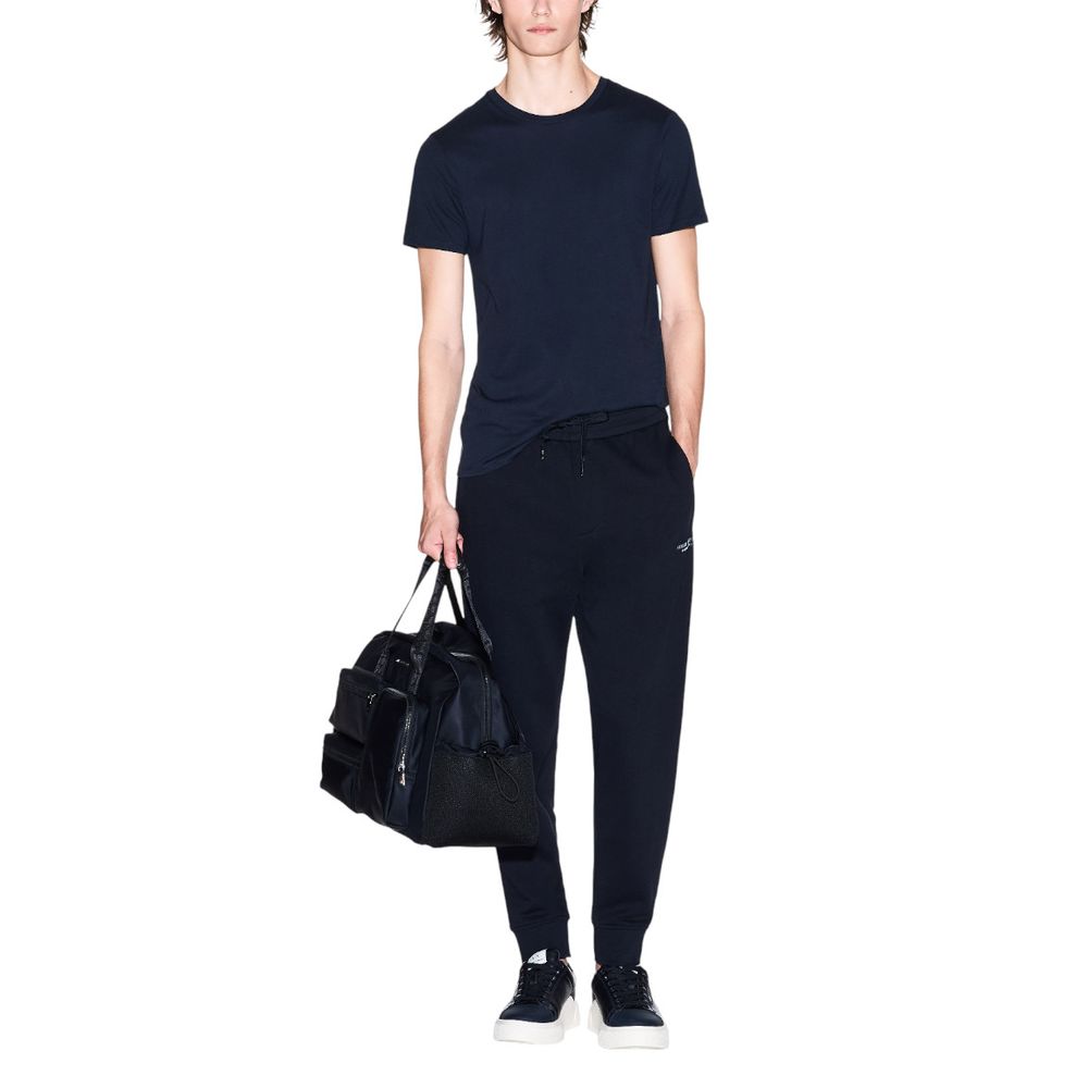 Blue Cotton Joggers (Workout Pants)