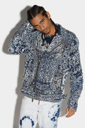 Blue Fibres Biker Jacket