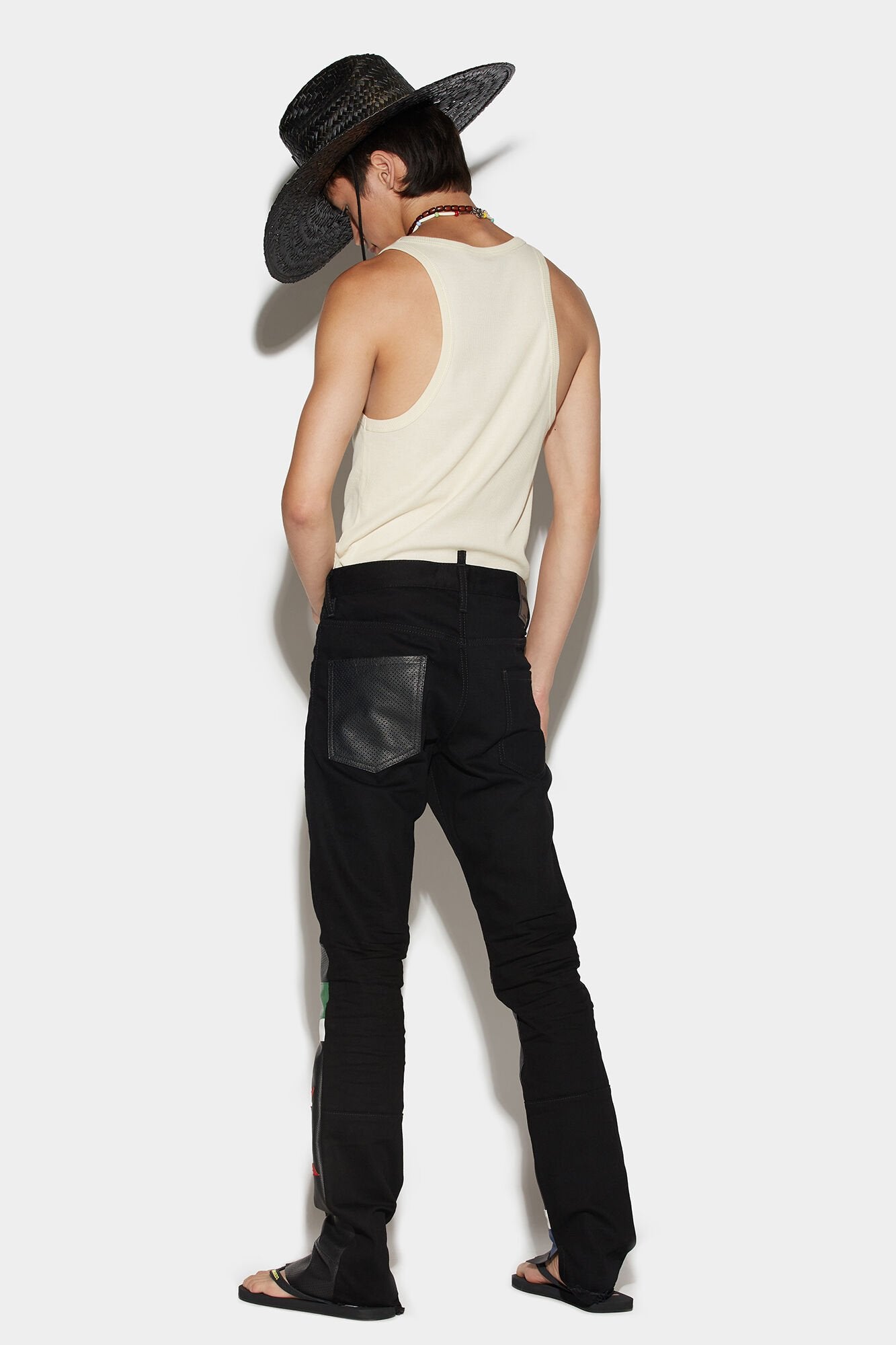 Black Fibres Casual Pants