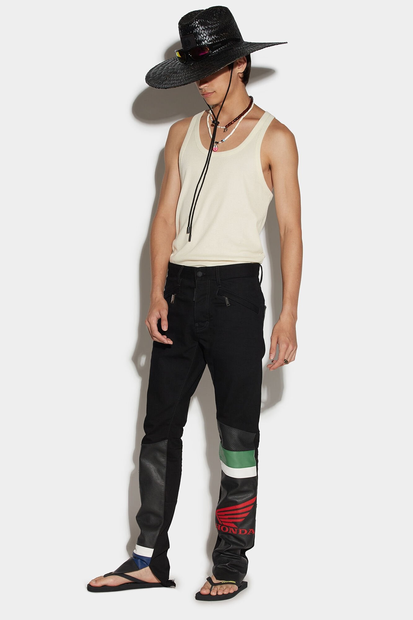Black Fibres Casual Pants