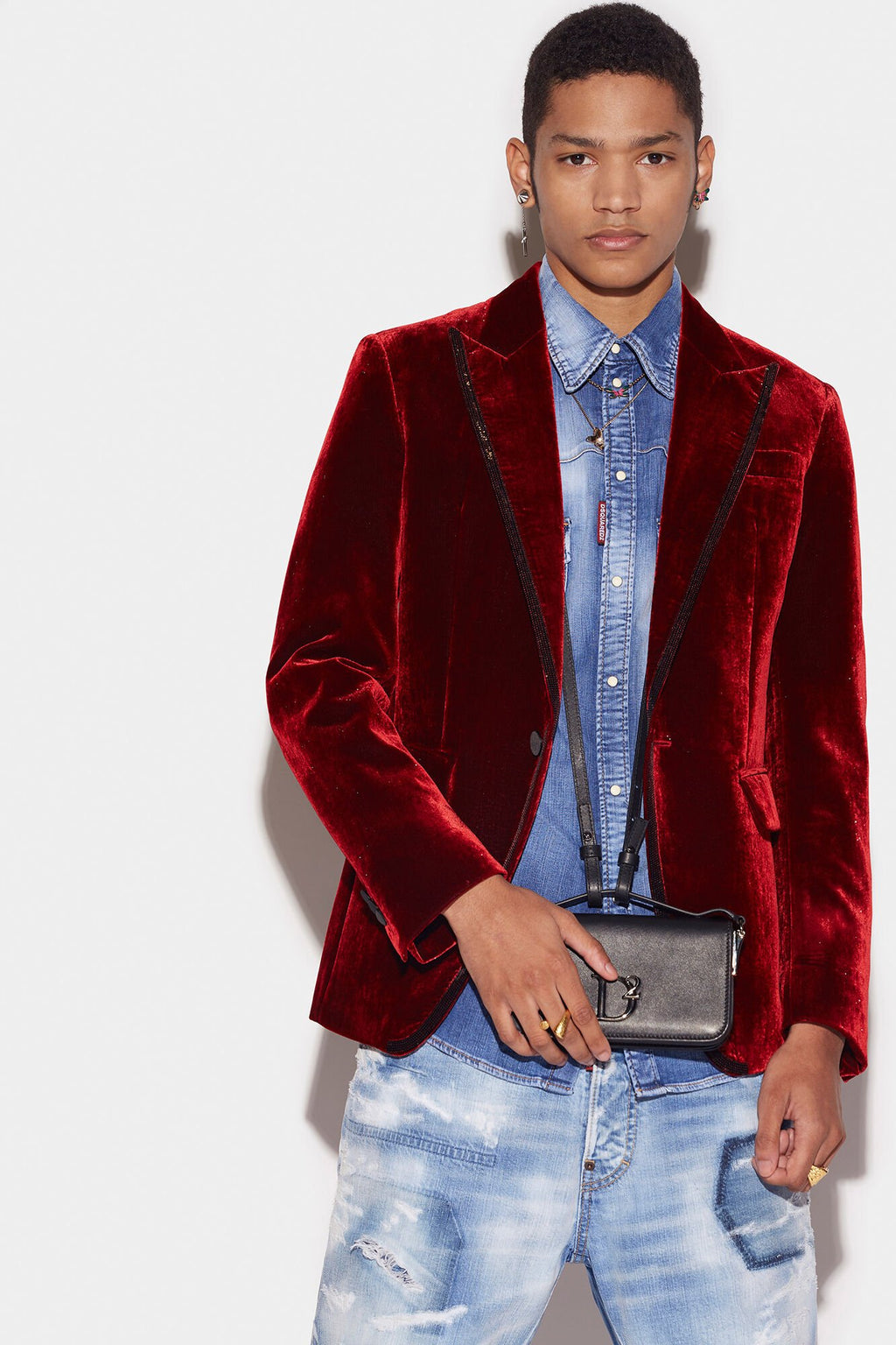 Burgundy Fibres Blazer