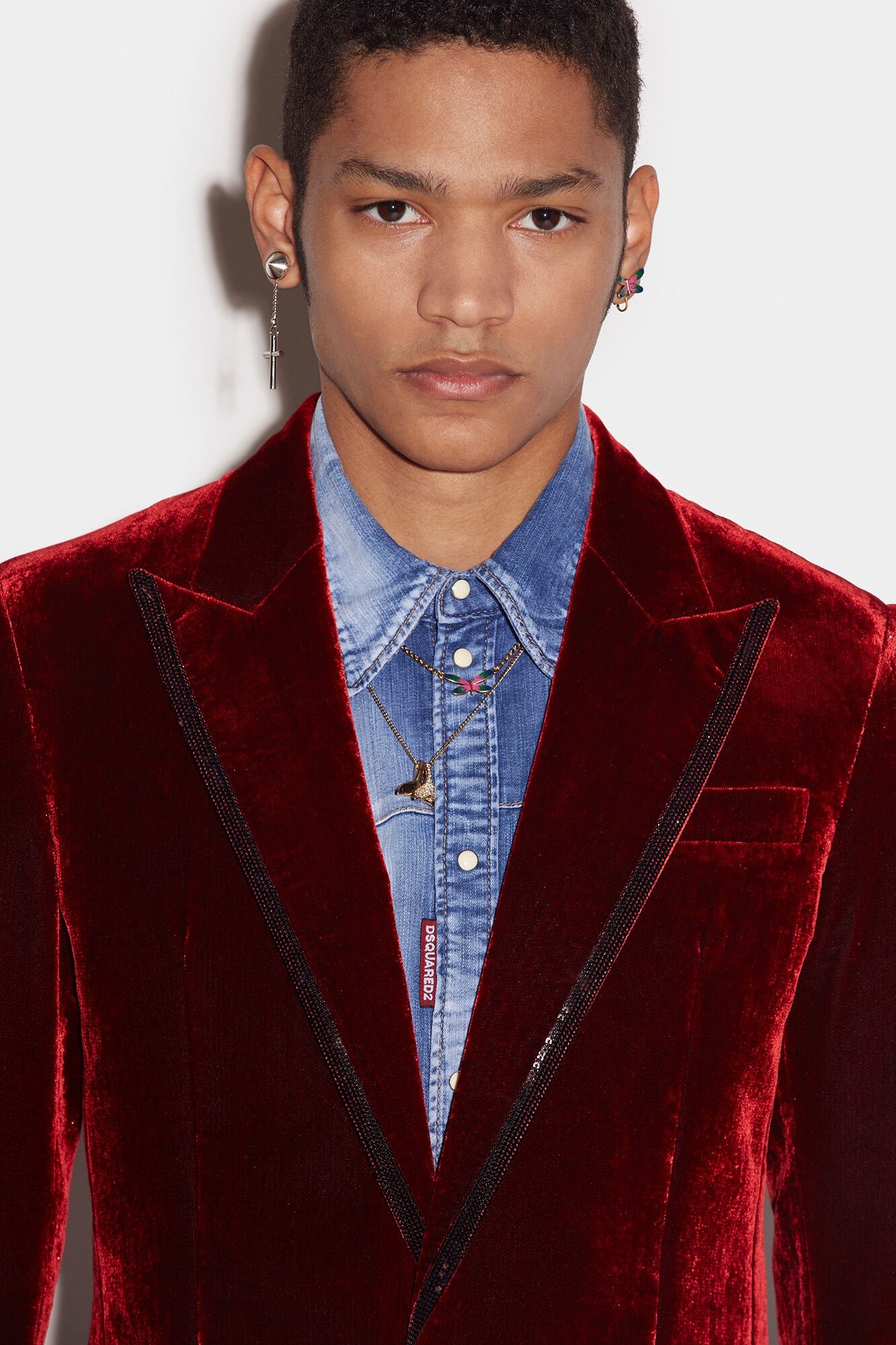 Burgundy Fibres Blazer