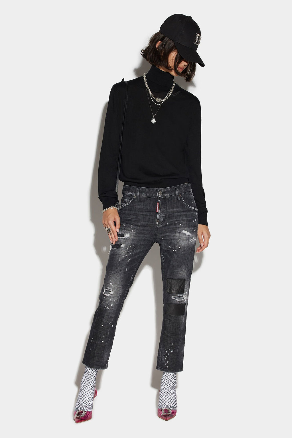 Black Fibres Casual Pants