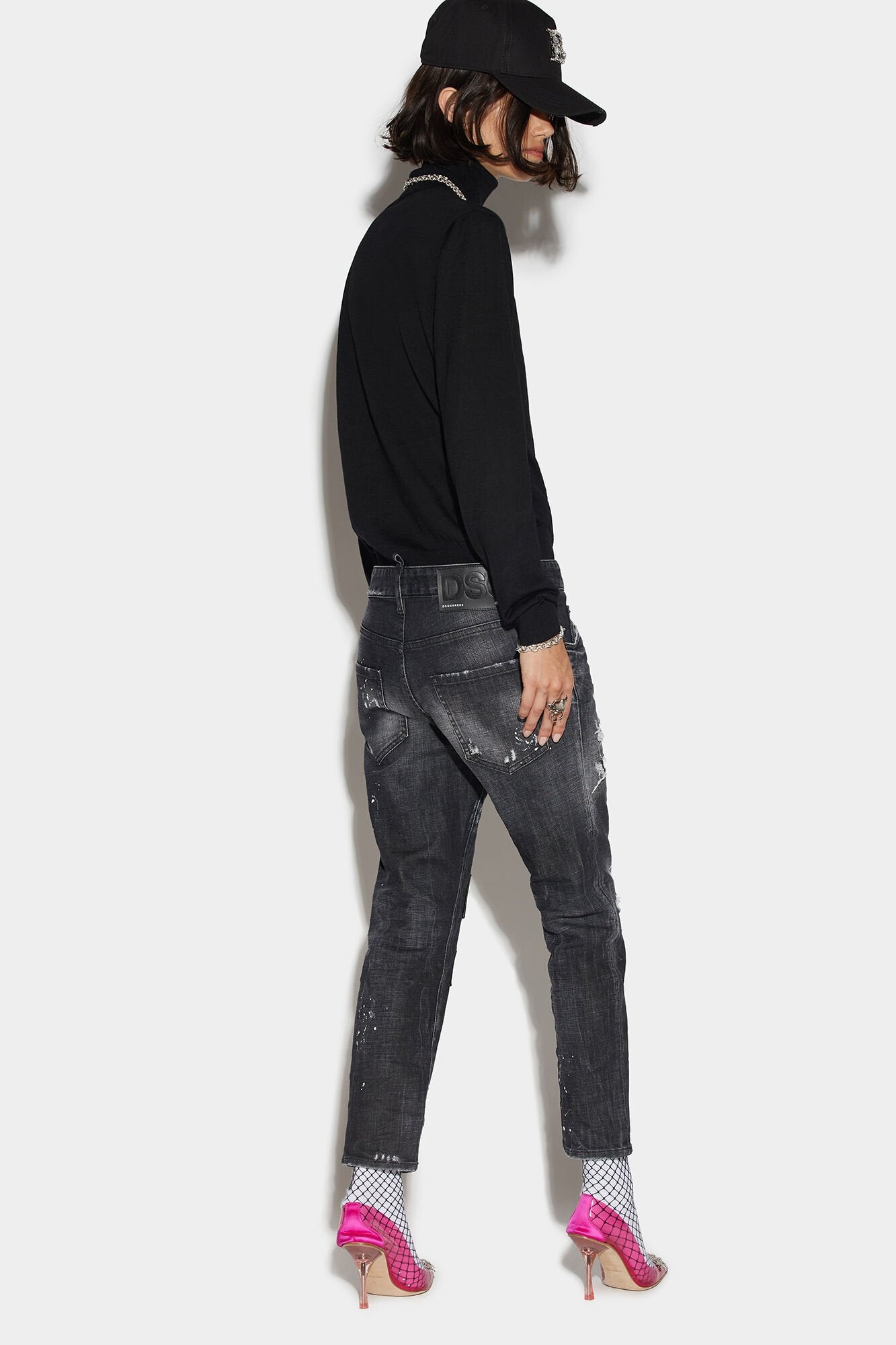 Black Fibres Casual Pants