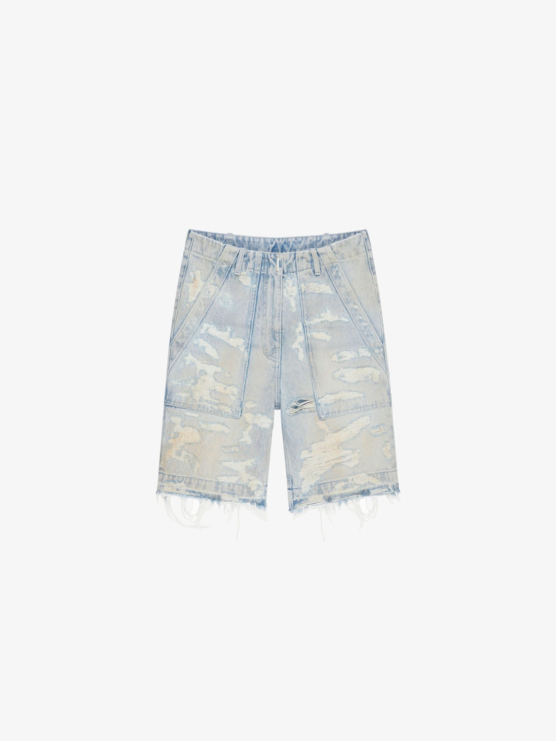 Blue Denim Shorts