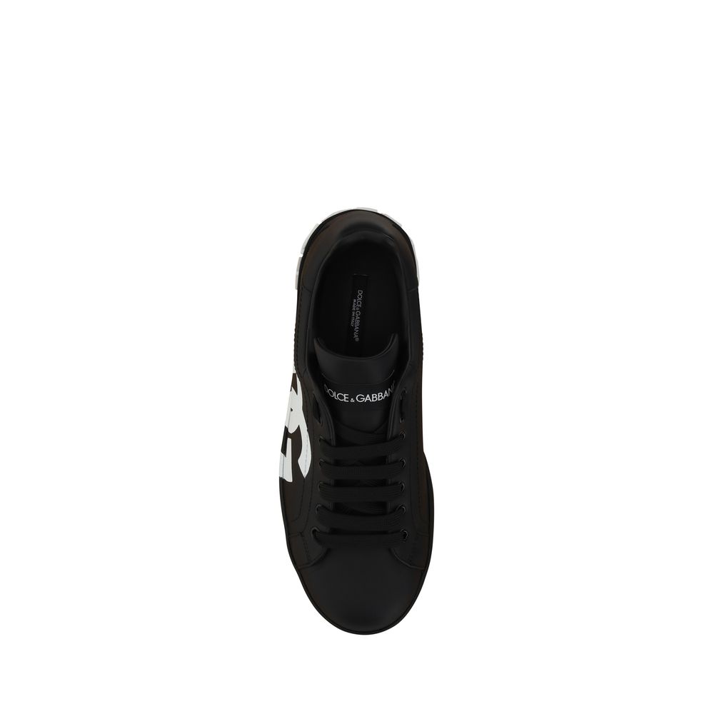 Black Rubber Sneakers
