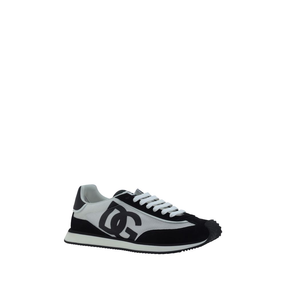 White Rubber Low Top Sneakers