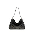 Black Calf Leather Bos Taurus Handbag