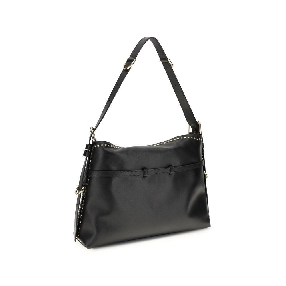 Black Calf Leather Bos Taurus Handbag
