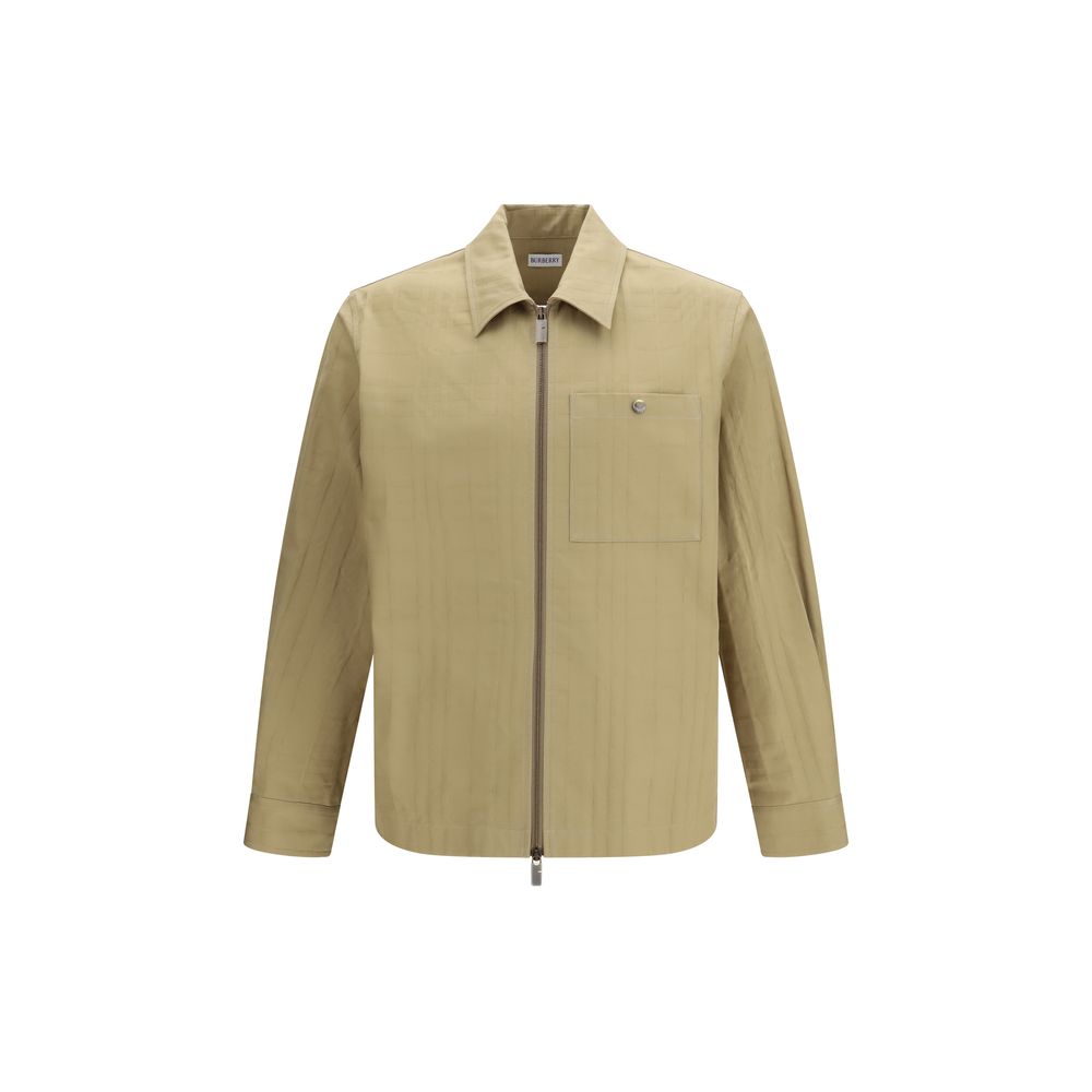 Beige Cotton Jackets And Coat