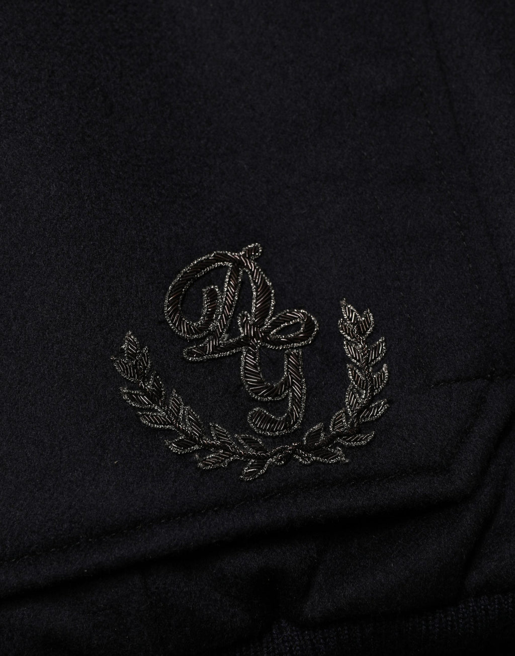 Black Cashmere Knitted Button Down Jacket