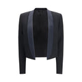Black Wool Full-Length Jacket