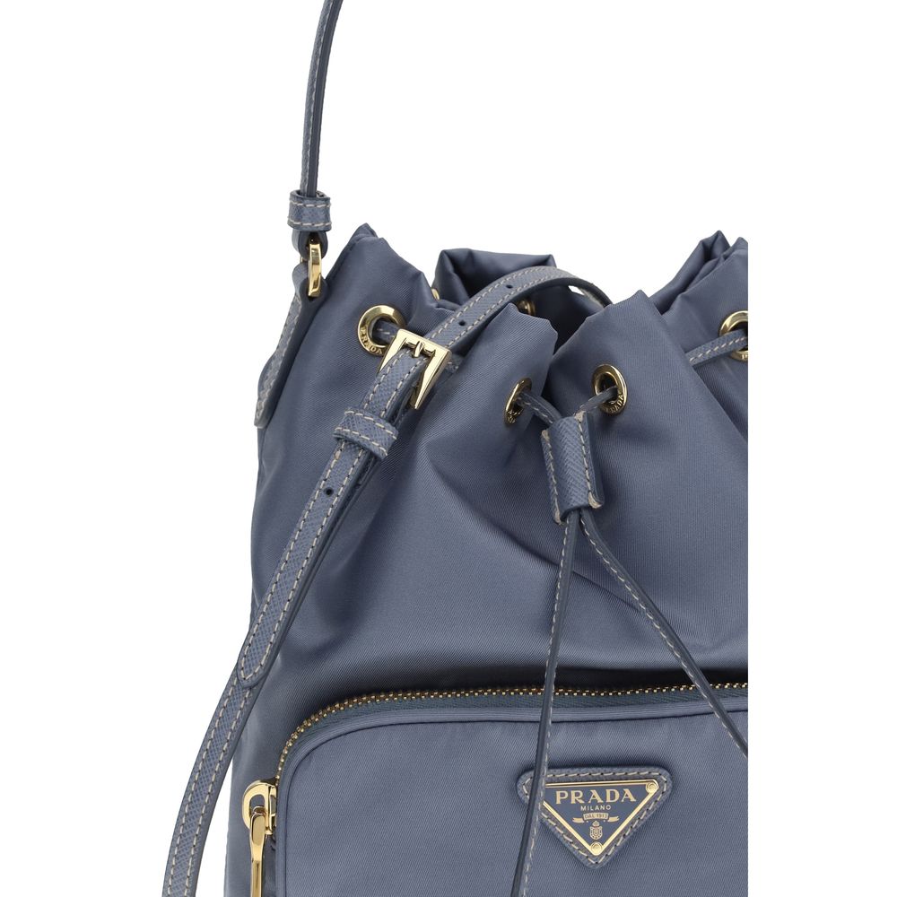 Blue Polyamide Backet Bag