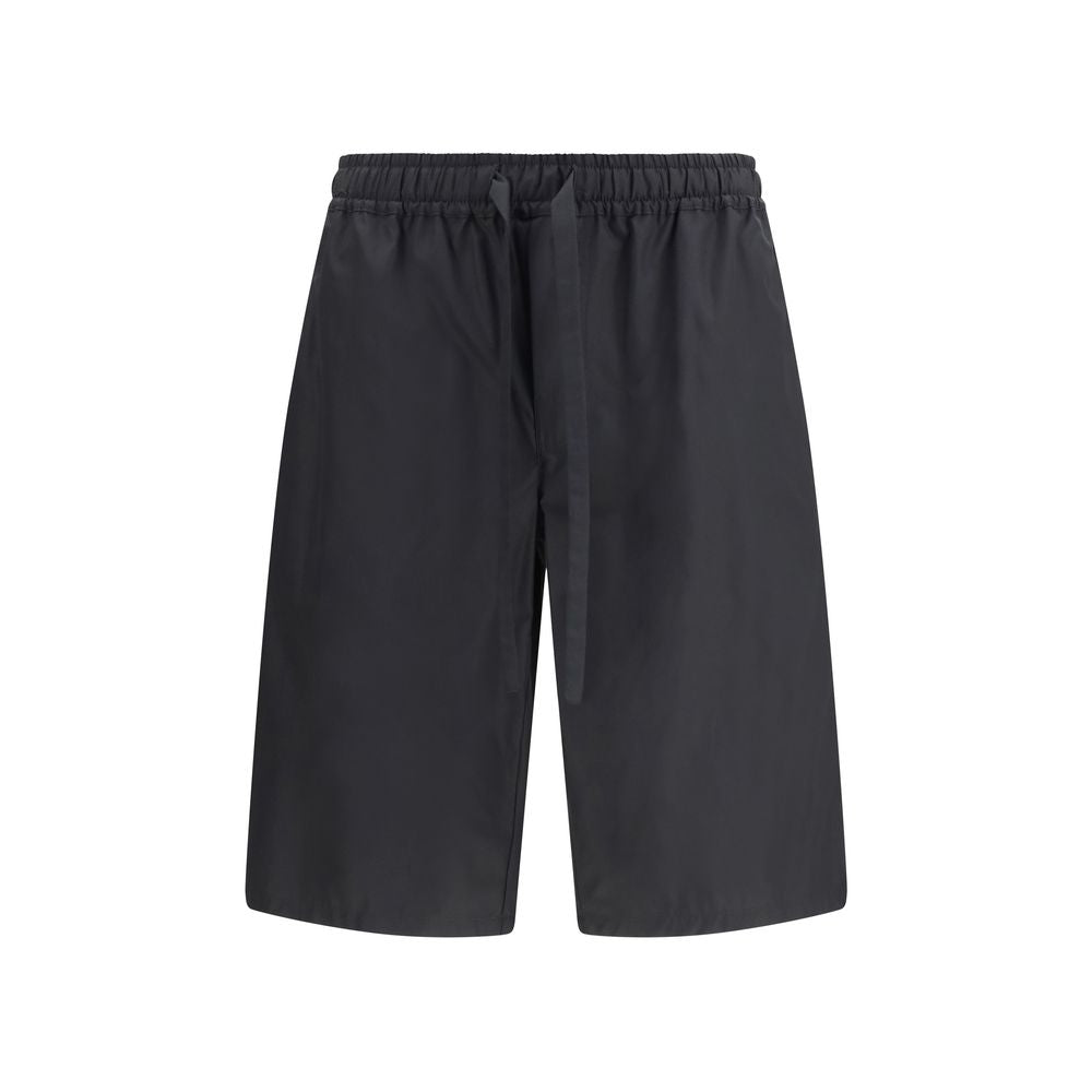 Black Cotton Shorts