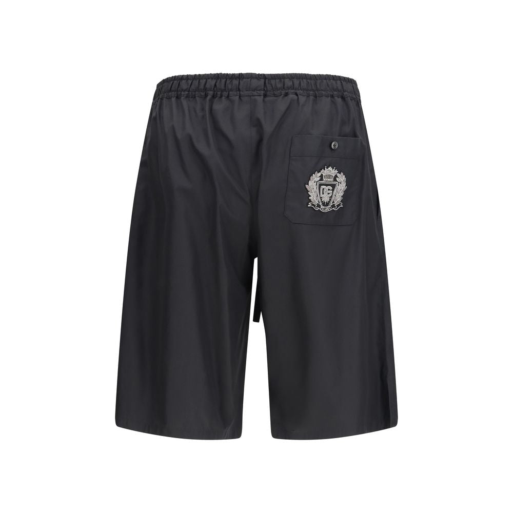 Black Cotton Shorts