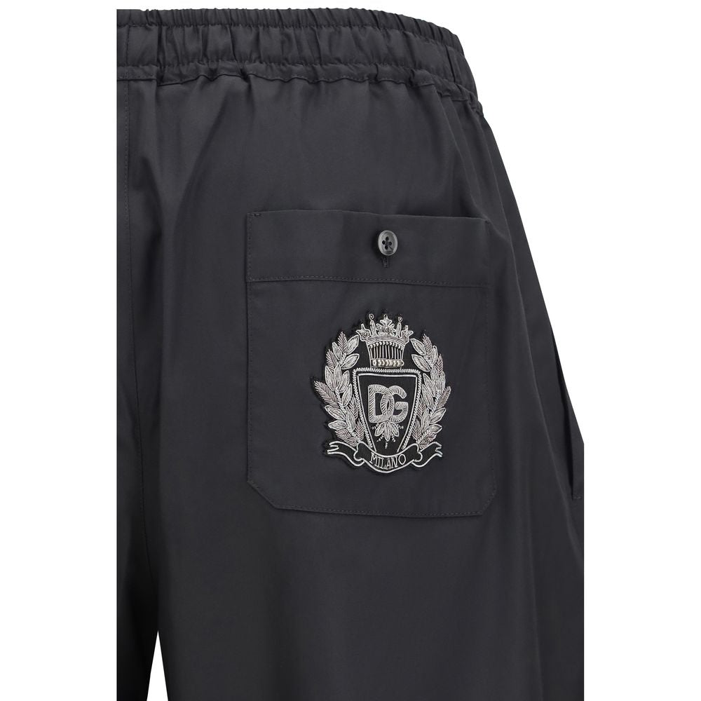 Black Cotton Shorts