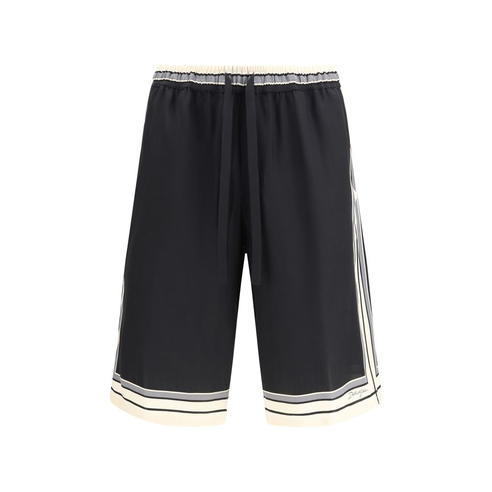 Multicolor Silk Shorts