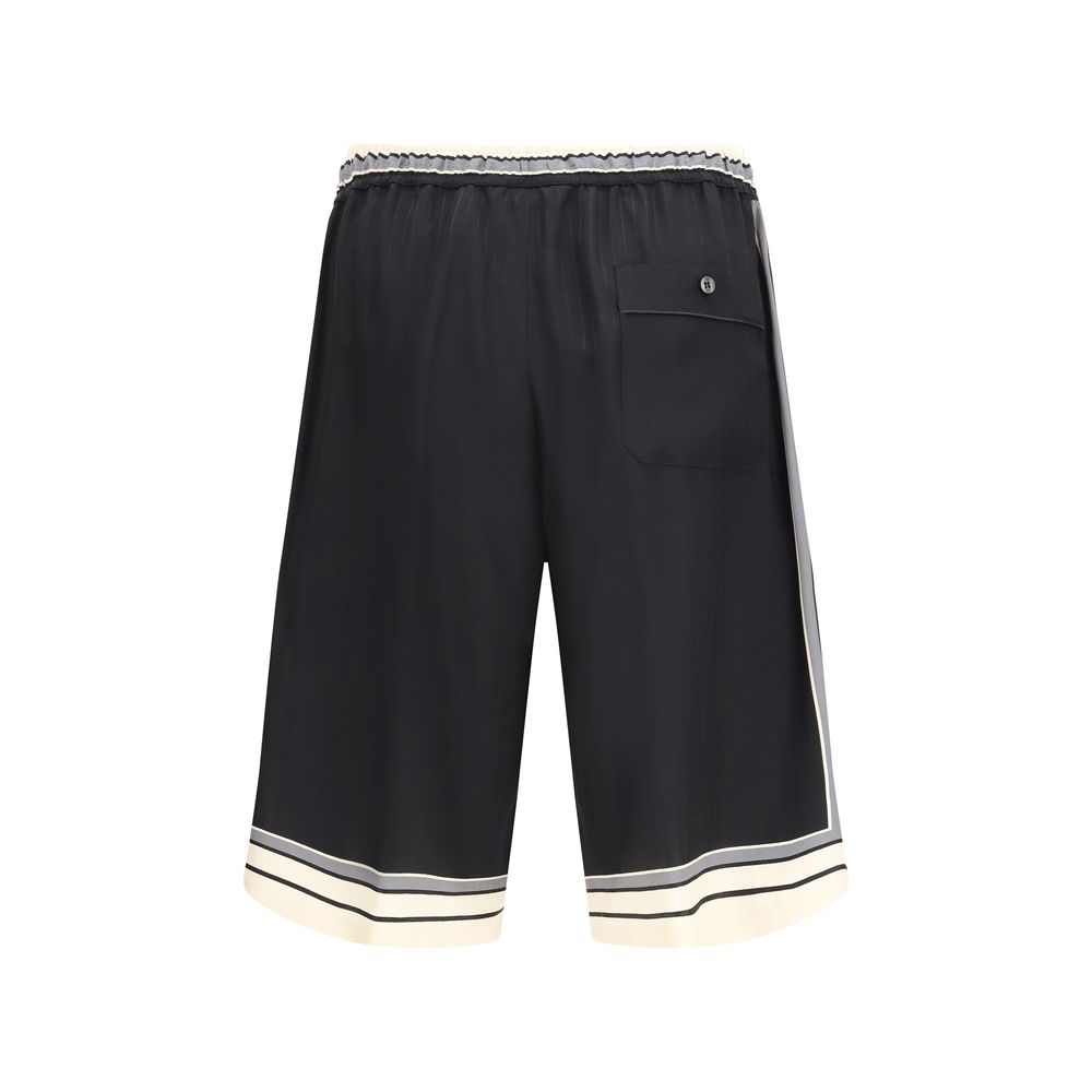 Multicolor Silk Shorts