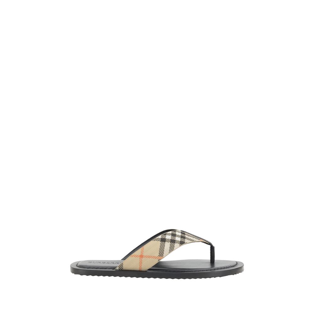 Multicolor Polyester Flip-Flop Sandals