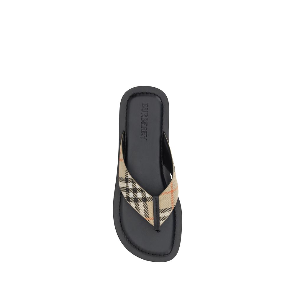 Multicolor Polyester Flip-Flop Sandals