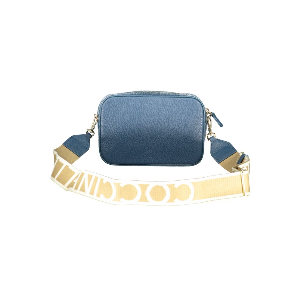 Blue Leather Women's Handbag