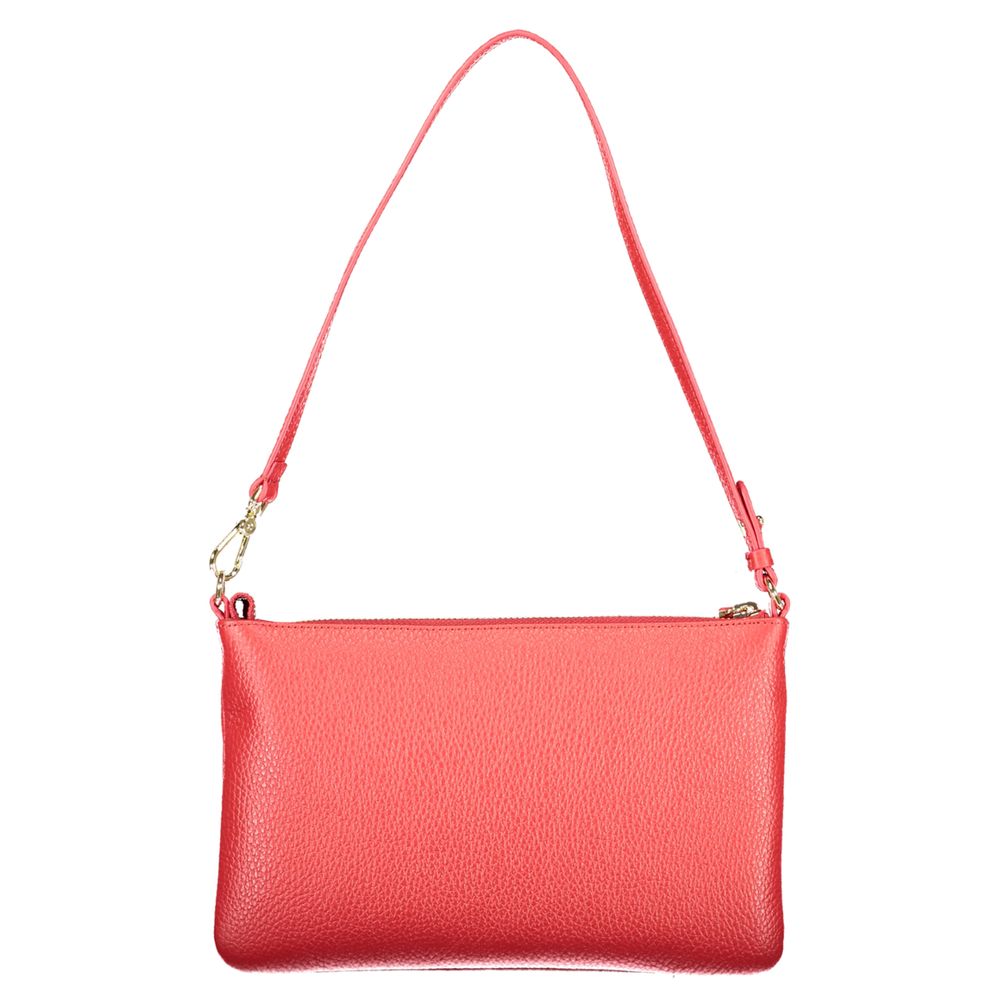 Red Leather Women Handbag