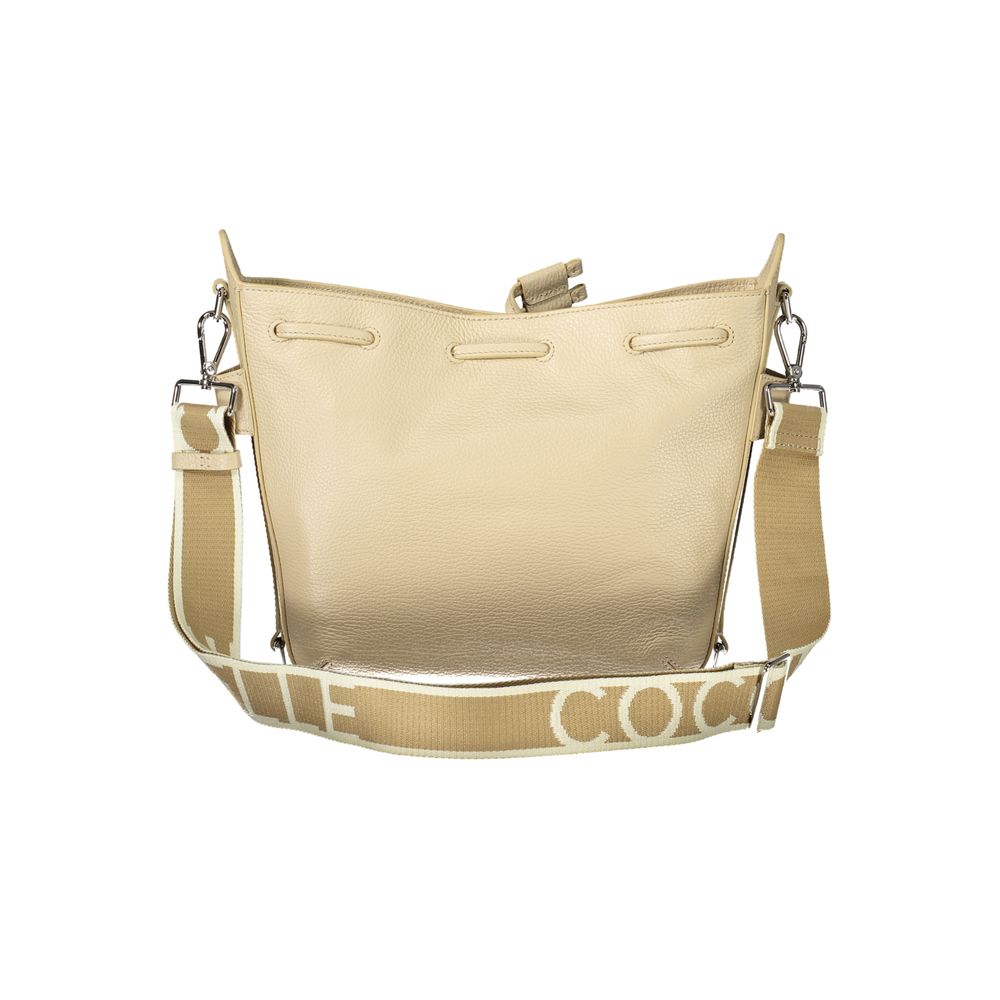 Beige Pelle Women's Handbag