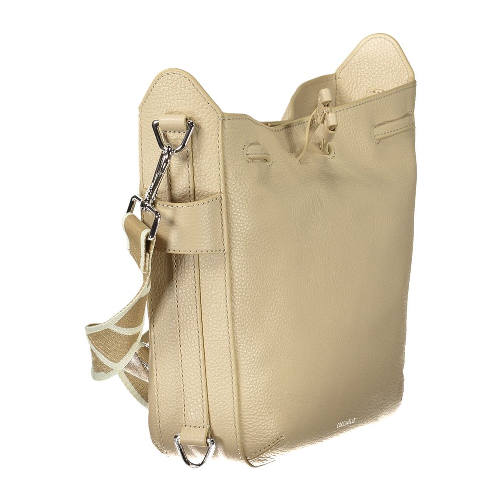 Beige Pelle Women's Handbag