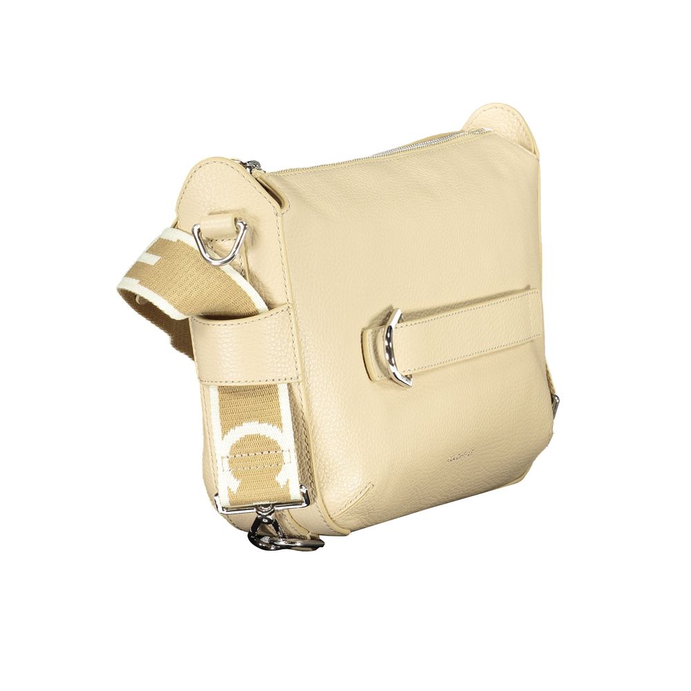 Beige Leather Womens Handbag