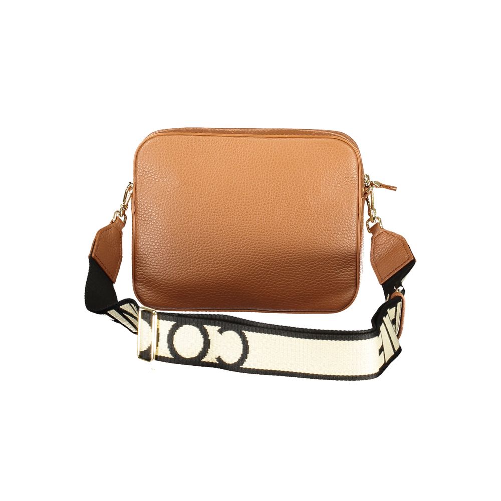 Marrone Pelle Woman Handbag
